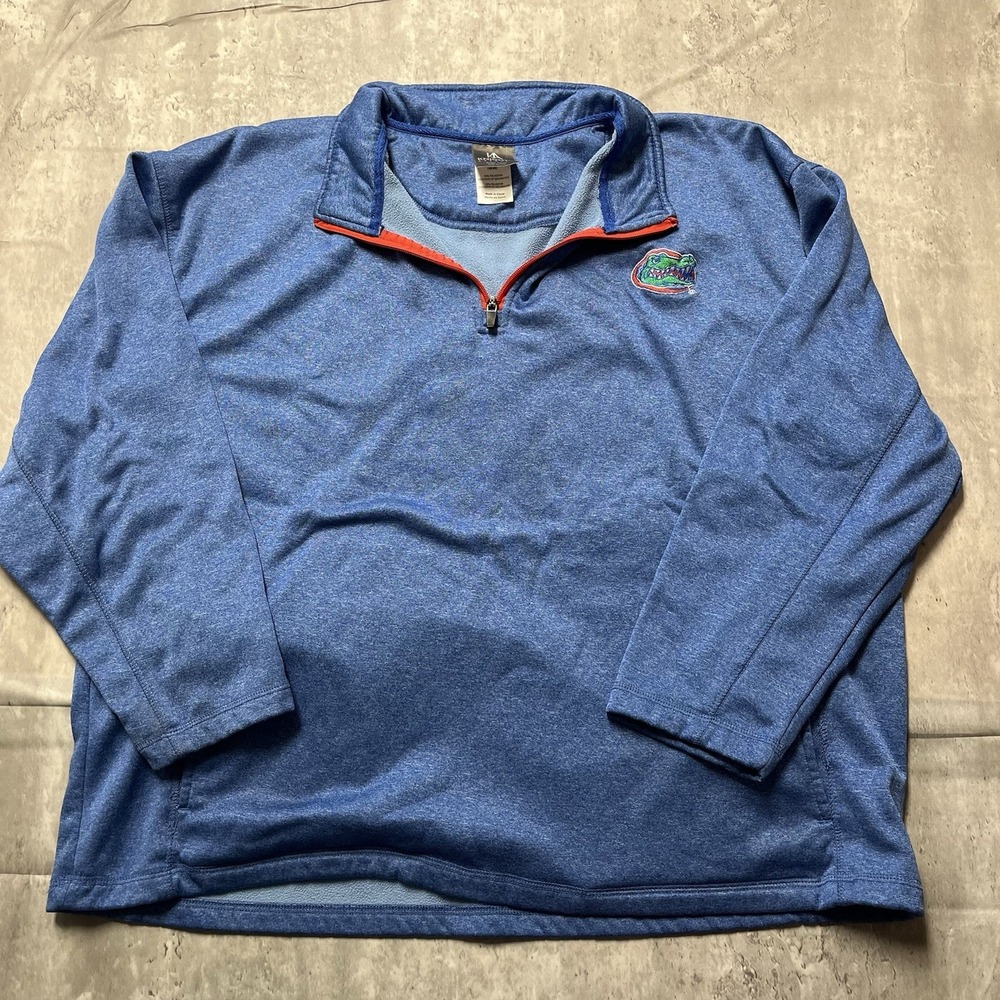 Florida Gators Adult XL Knights Apparel Polyester Quarter Zip Pullover Blue